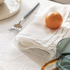 Serviette de table Nuances Blanc 45x45 50% coton - 50% lin, , hi-res image number 0